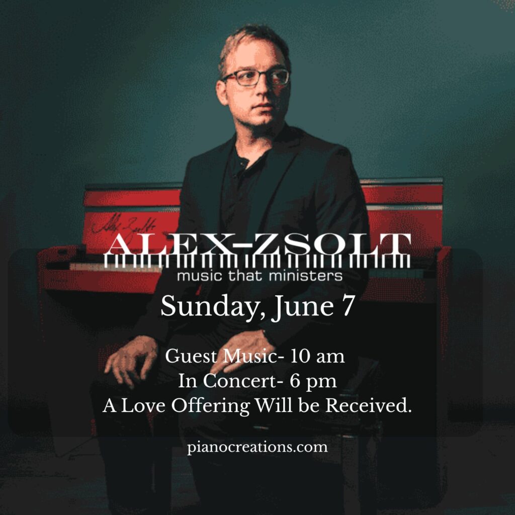 Alex-Zsolt in Concert- Sun., June 7, 2026, 6 pm